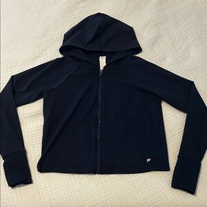 Navy Zip-Up Hoodie Fabeletics